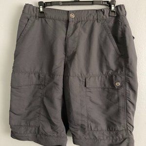 MEC Mens Cargo Shorts Grey Charcoal Size 32 Nylon
